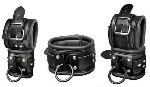 Bdsm leder bondage set - bondage,